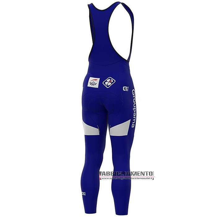 Abbigliamento Groupama-FDJ 2020 Manica Lunga e Calzamaglia Con Bretelle Bianco Scuro Blu Rosso - Clicca l'immagine per chiudere